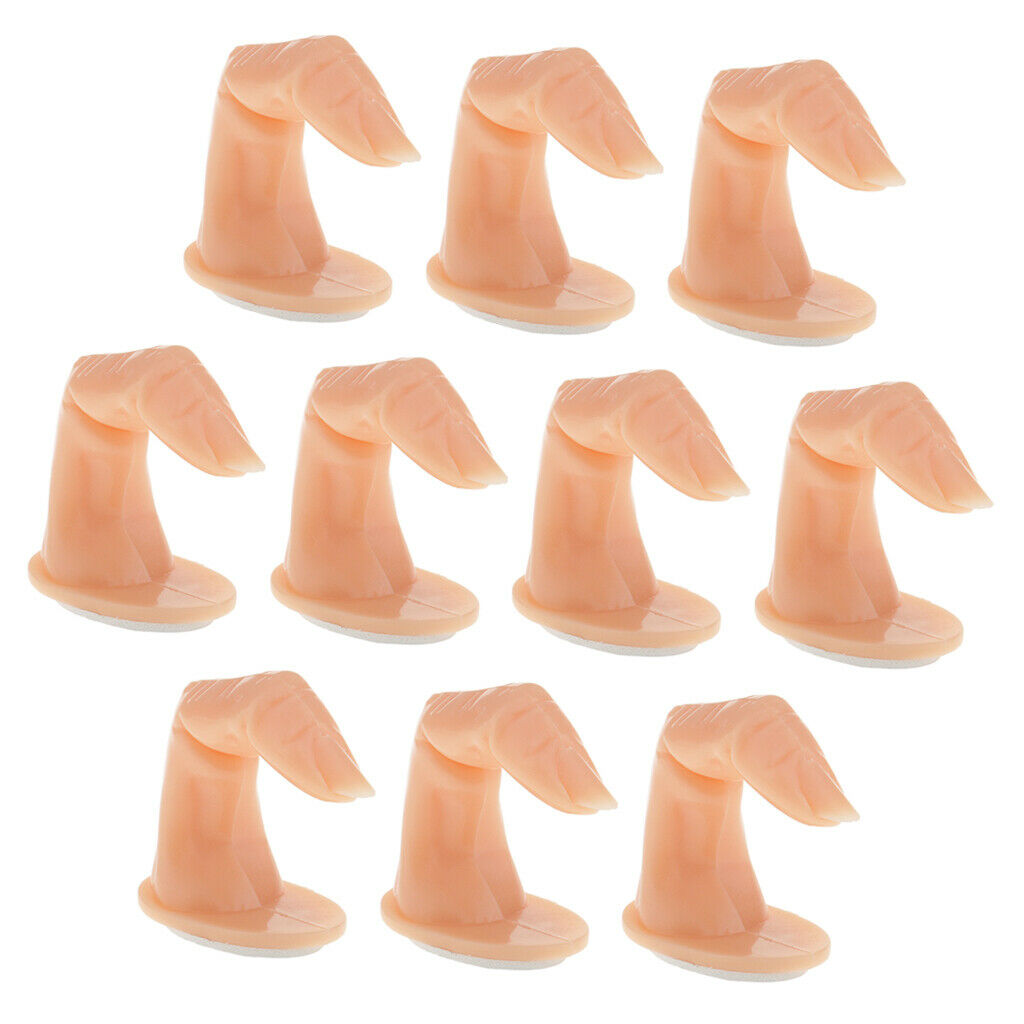 Lot of 10pcs Professional Nail Practice Hand Finger Plastic