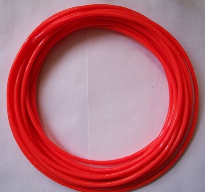 8mm(OD) x 5(ID) PU Air Tubing Pipe Hose 5 Meter Orange Color