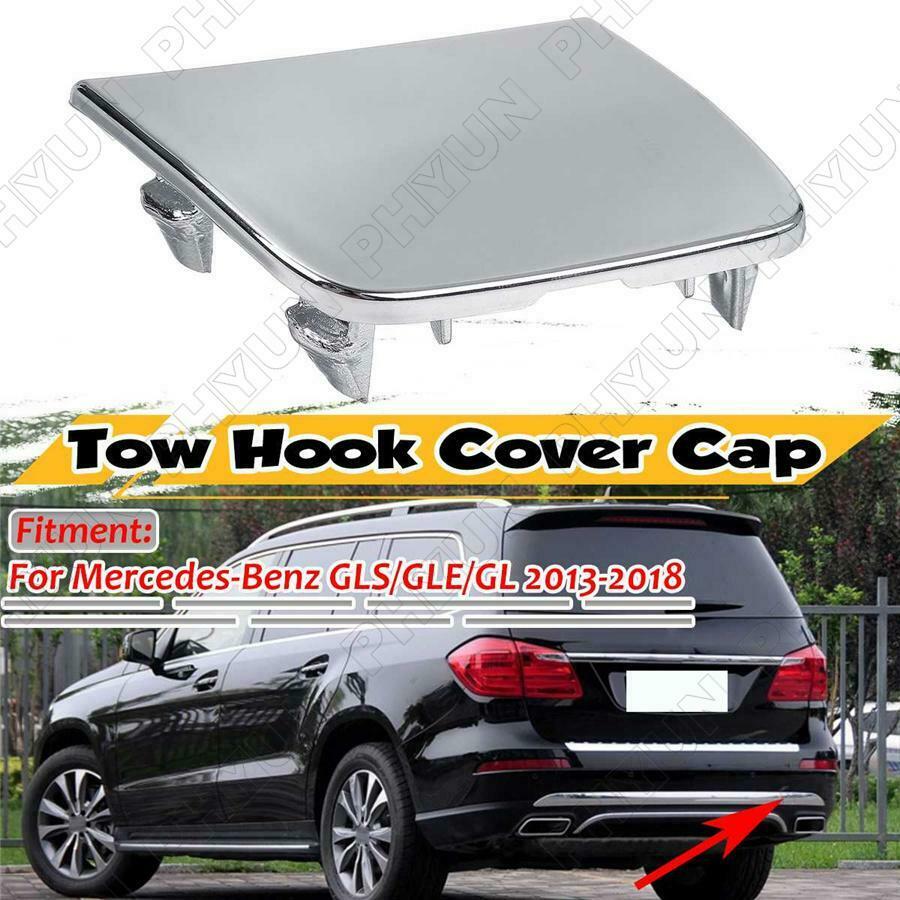 For 2013-18 Mercedes GLS/GLE/GL Rear Bumper Tow Hook Chrome Cover Cap 1668852323