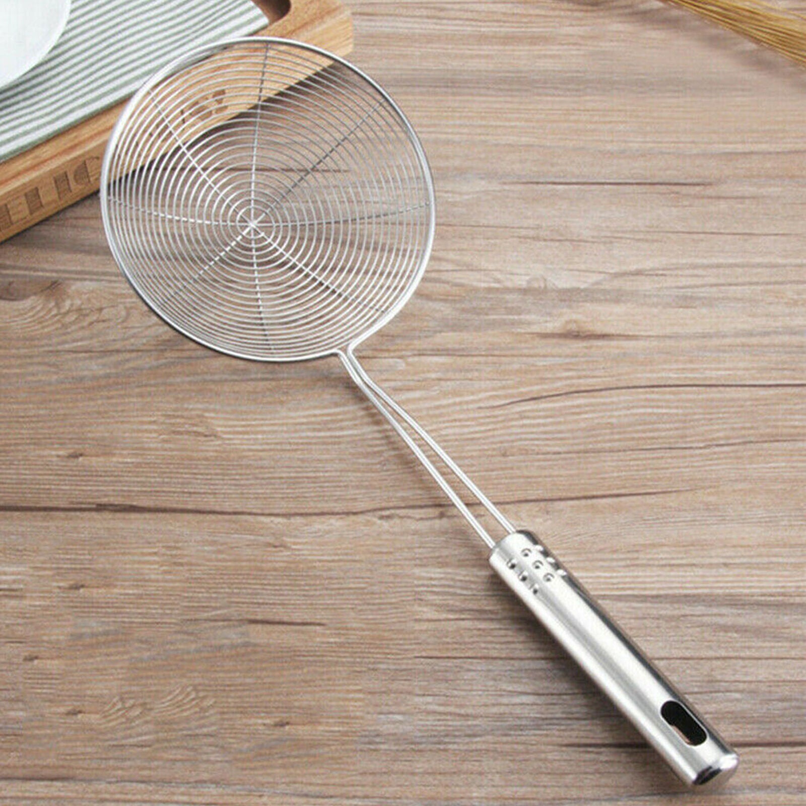 Stainless Steel Spider Skimmer Strainer Practical Long Handle Kitchen Strainer