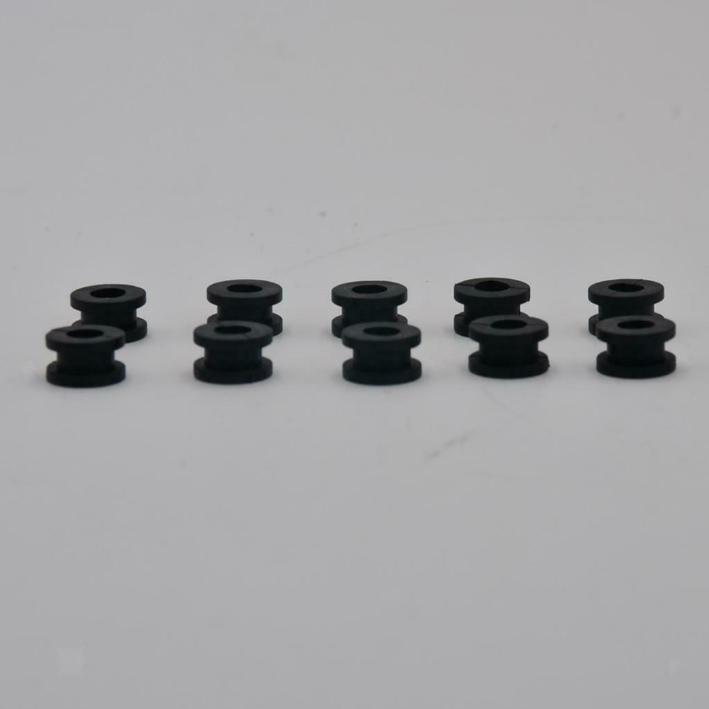 10 Pcs Motorcycle Grommets Bolt Rubber Kit For Kawasaki   ZX-6R, New