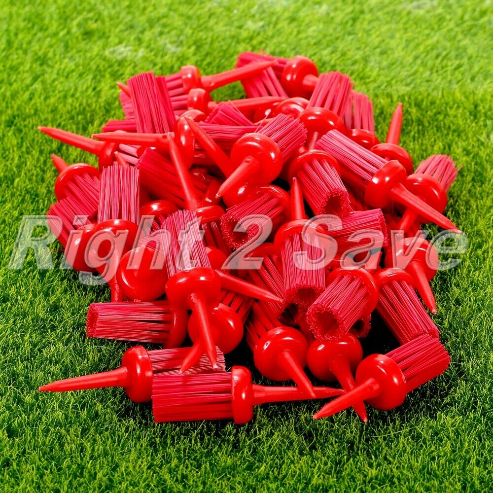 1Pack(50Pcs) 62mm Golf Brush Tees Plastic Bristles Tee Driver Training  Aid Tool