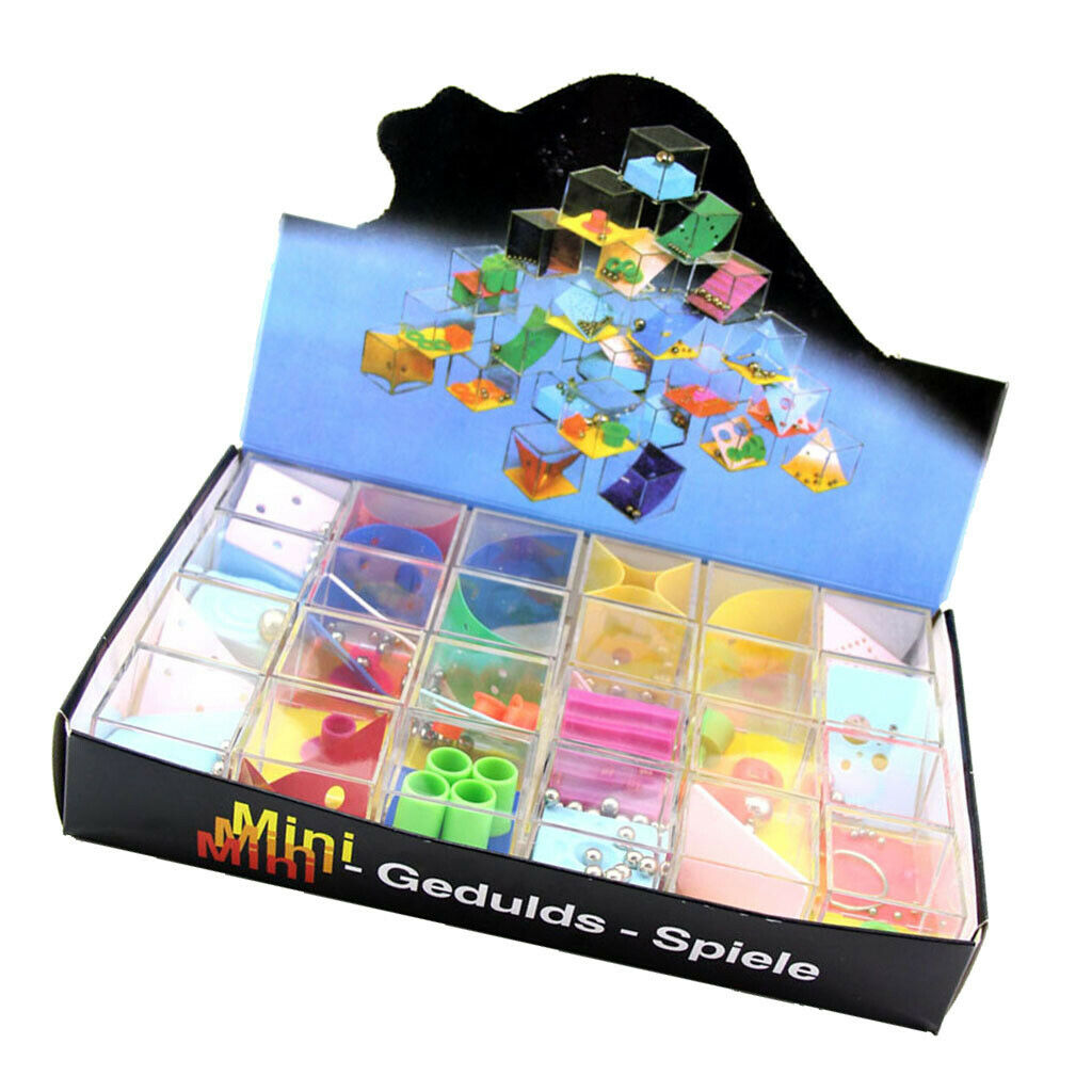 24pcs Childrens Party Favours Toys Bead Maze Puzzle Games Developmental Toys
