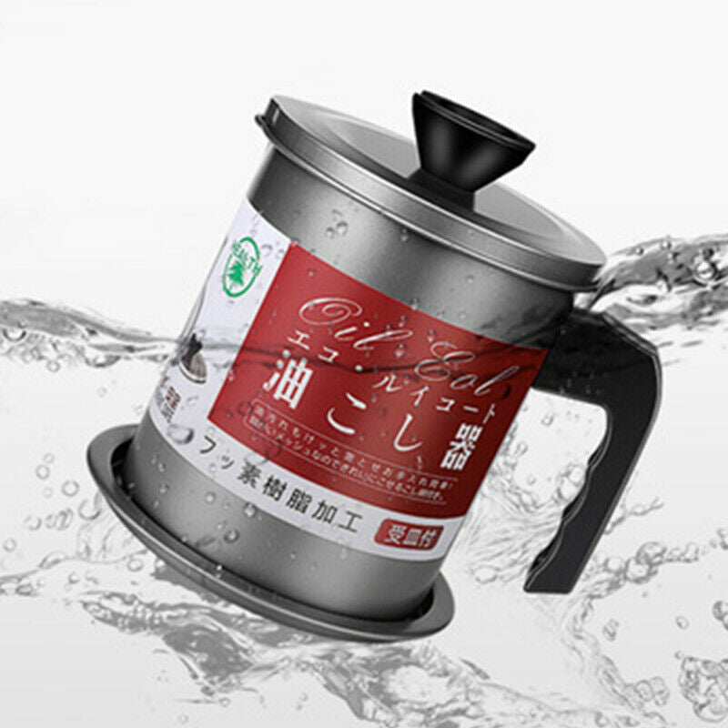 1.4L stainless steel filter oil tank large capacity storage filter oil Pot