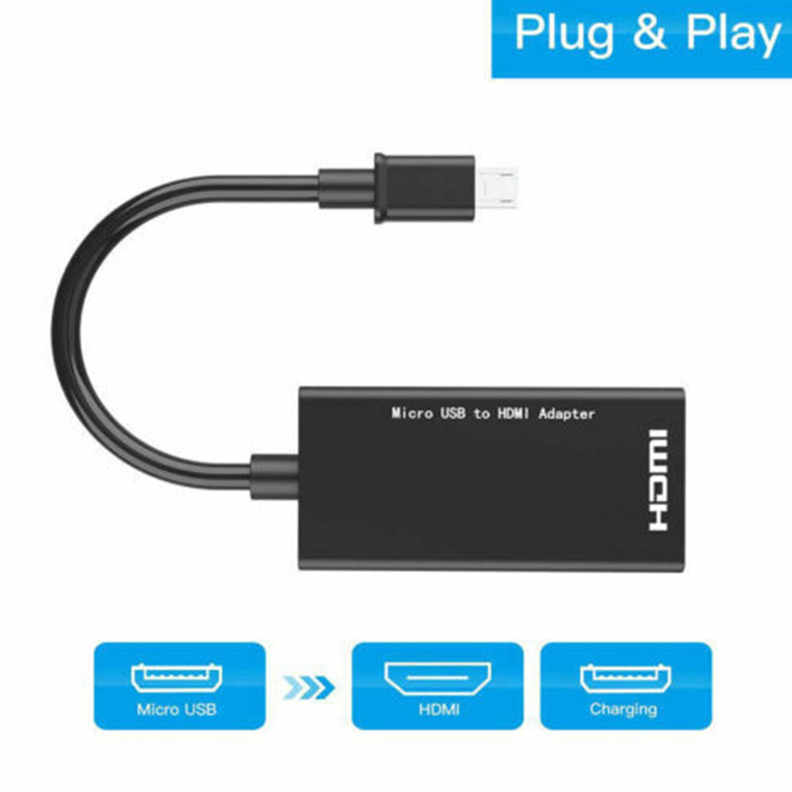 Micro USB to HDMI 1080P MHL HDTV Cable HDMI Female to Male Adapter For Android