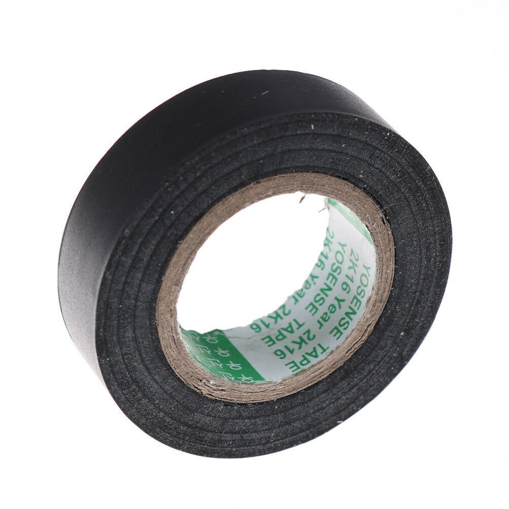 Black PVC Electrical Wire Heat Resistant Vinyl Insulating Tape Roll 16mm*20Y1