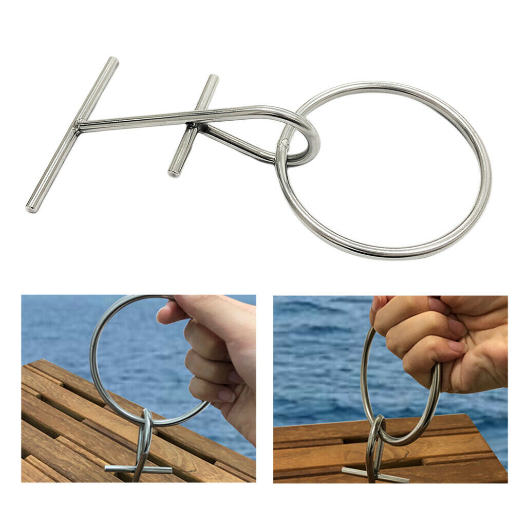Marine Grade SS304 Portable Dock Ring Spring Ring Fishing Boat Accessory