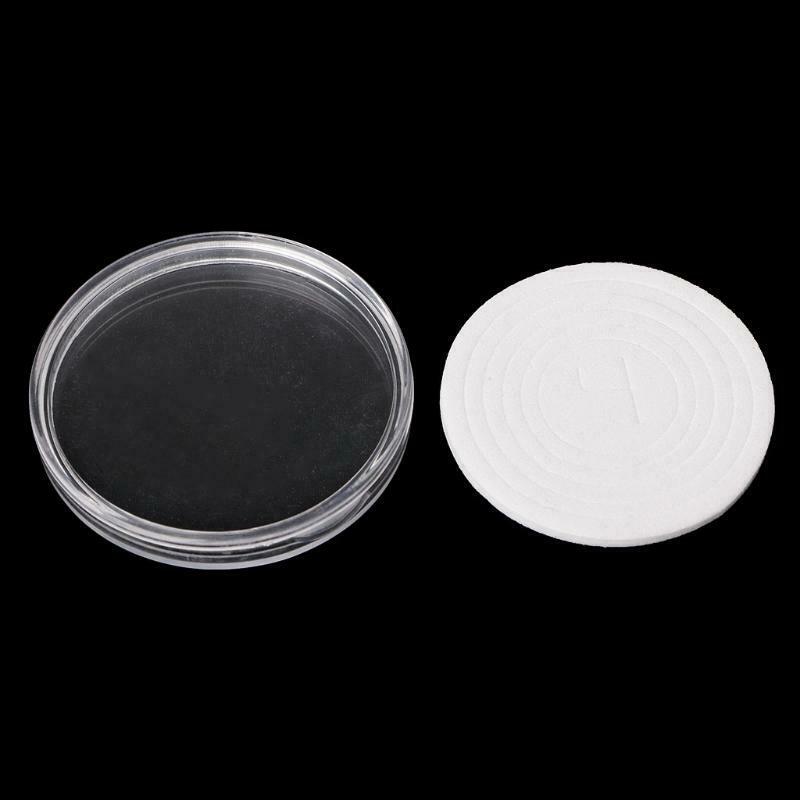 Plastic Coin Storage Cases Capsules Holder 46mm Clear Container Display Box