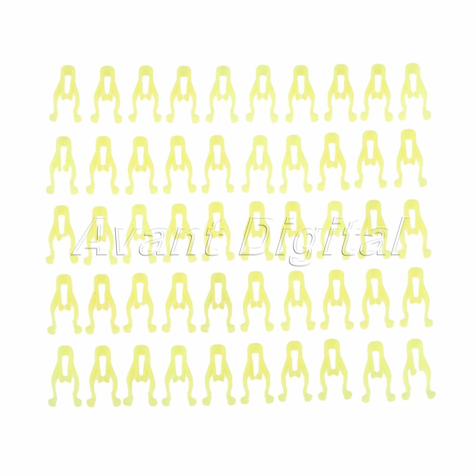 50PC HE08 Car Trim Universal Fastener Clip Control Panel Dashboard CD Clips