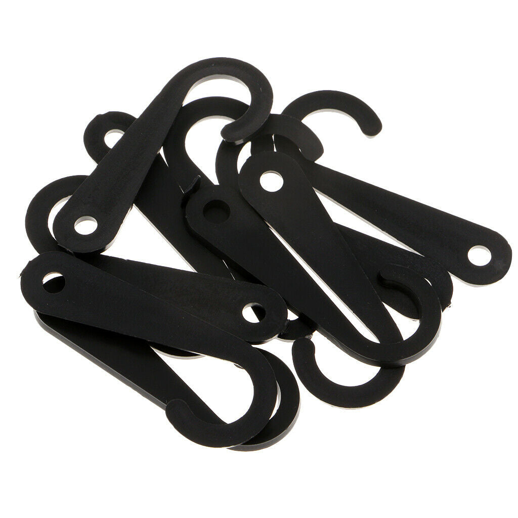50pcs Plastic Hooks Fasteners, J Shape, for Socks Towels Gloves Scarf or other