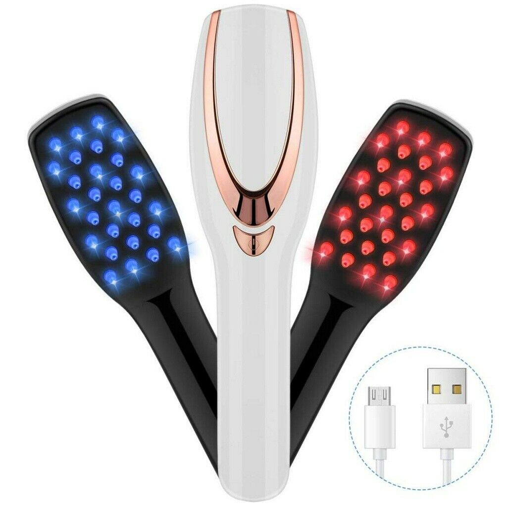 Electric Phototherapy Massager Comb Head Scalp Relax Brush Anti Lose Hair Growth