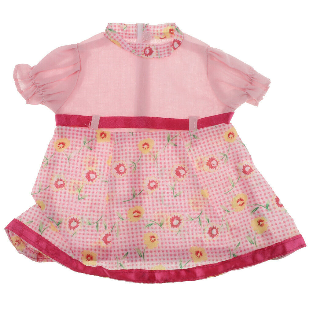 Cute Princess Floral Skirt for 18inch Dress Up Accessory Pink