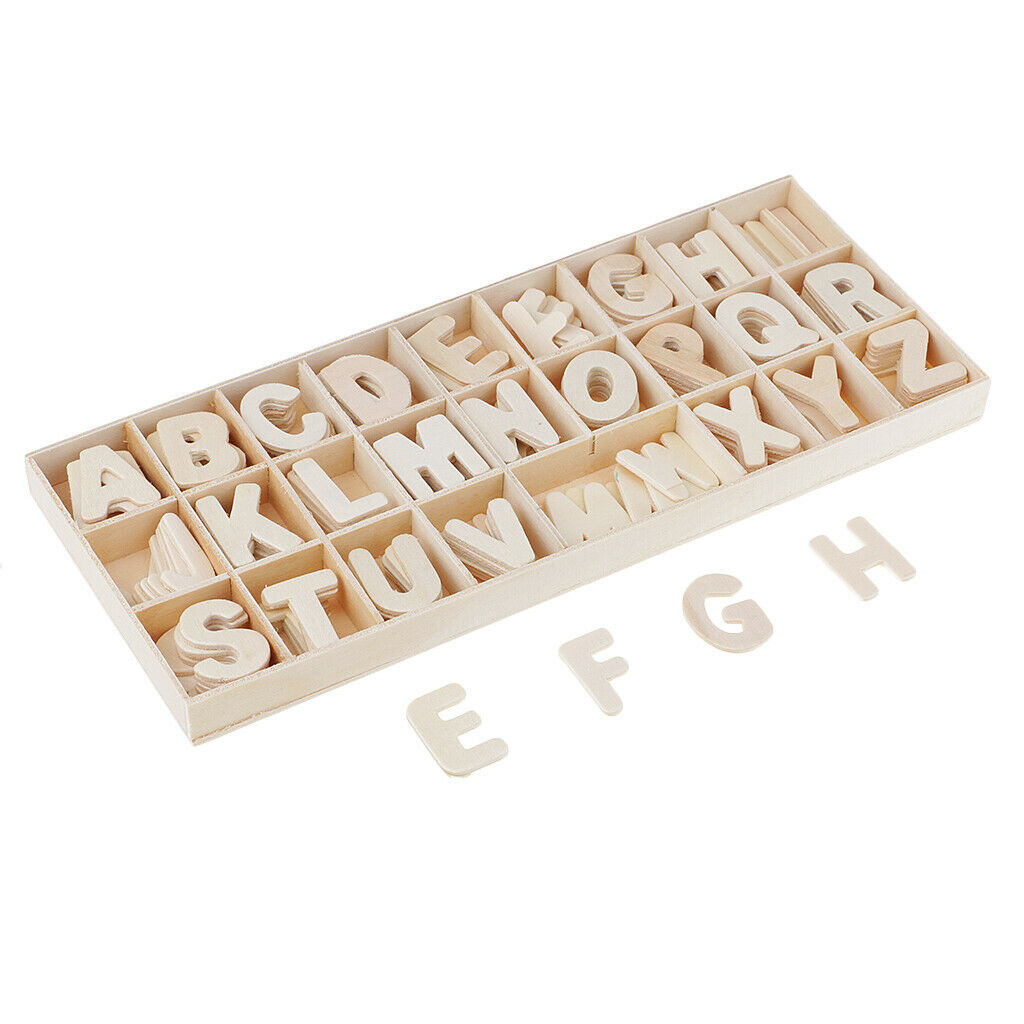 156pcs Craft Wood Wooden Letters Tray For Wedding Birthday Home Decorations