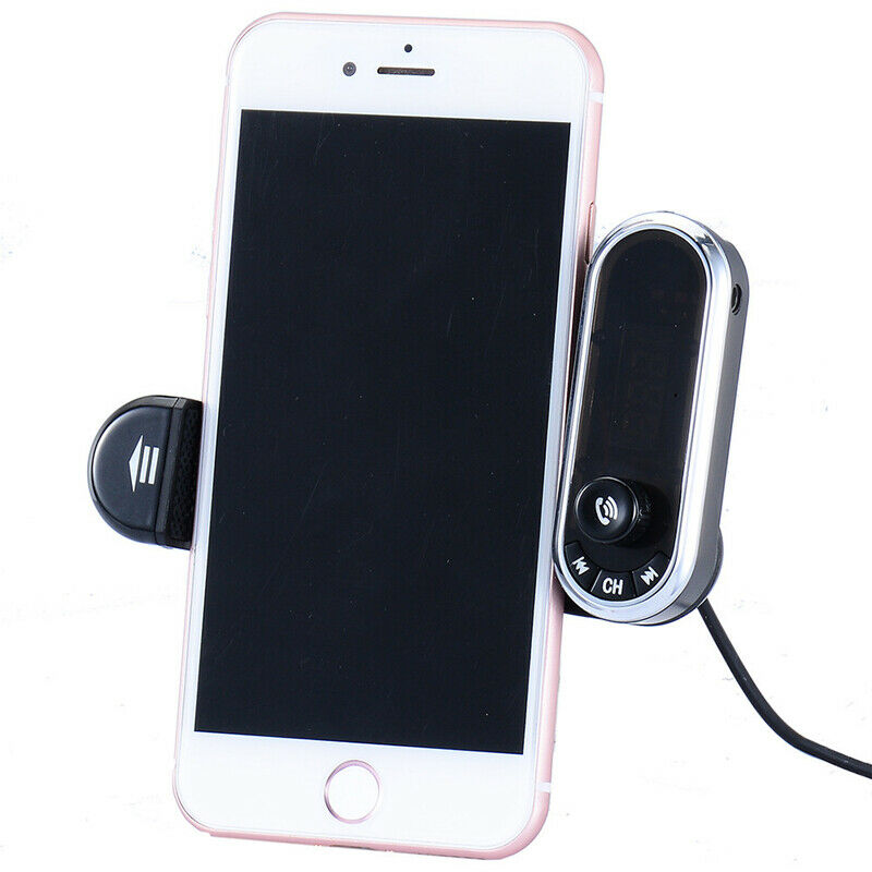 Car Bluetooth Hands-free MP3 WMA Player FM Transmitter with Mobile Phone Holder