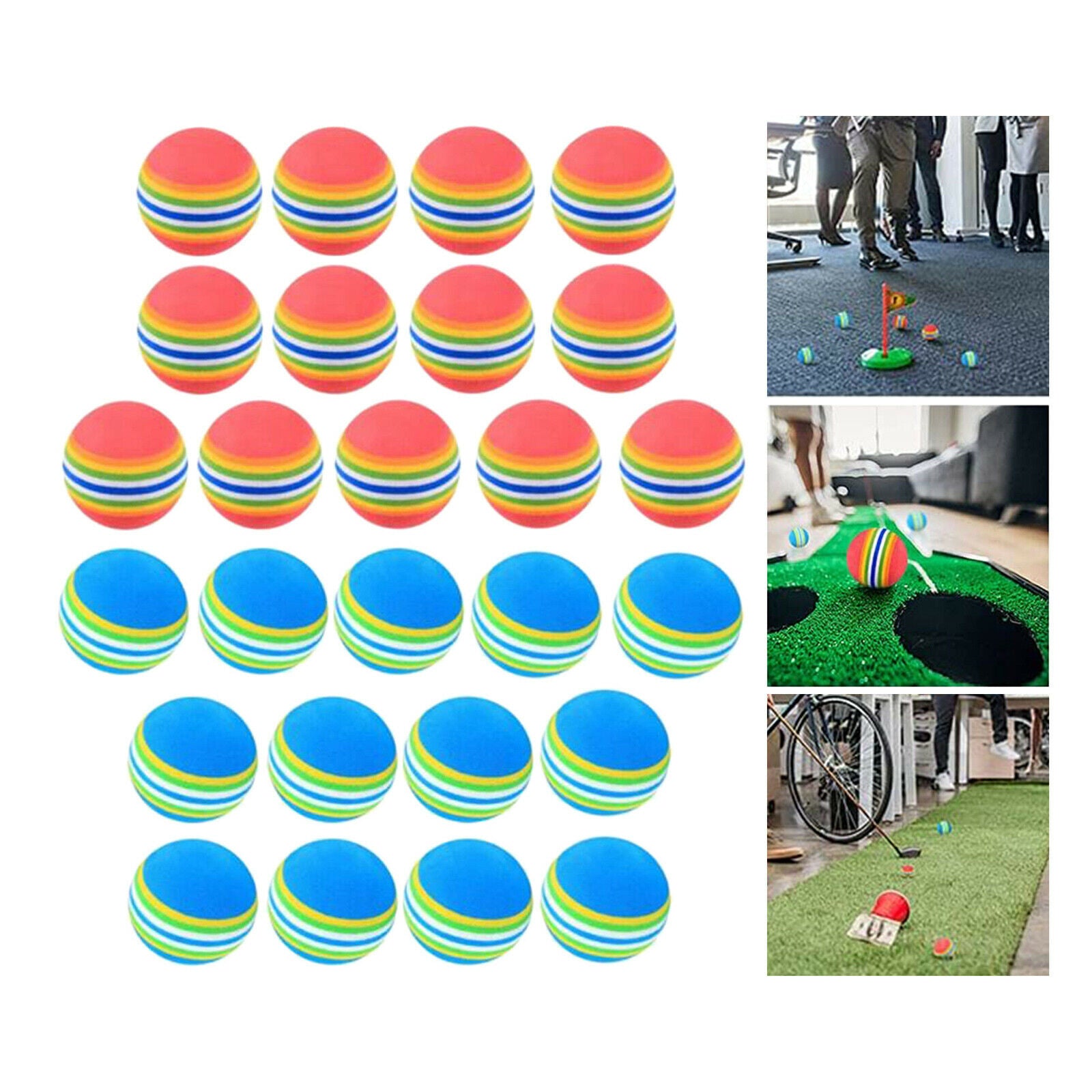 26x Golf Foam Ball Sponge Balls Swings Practicing Flexible Pets Exercise