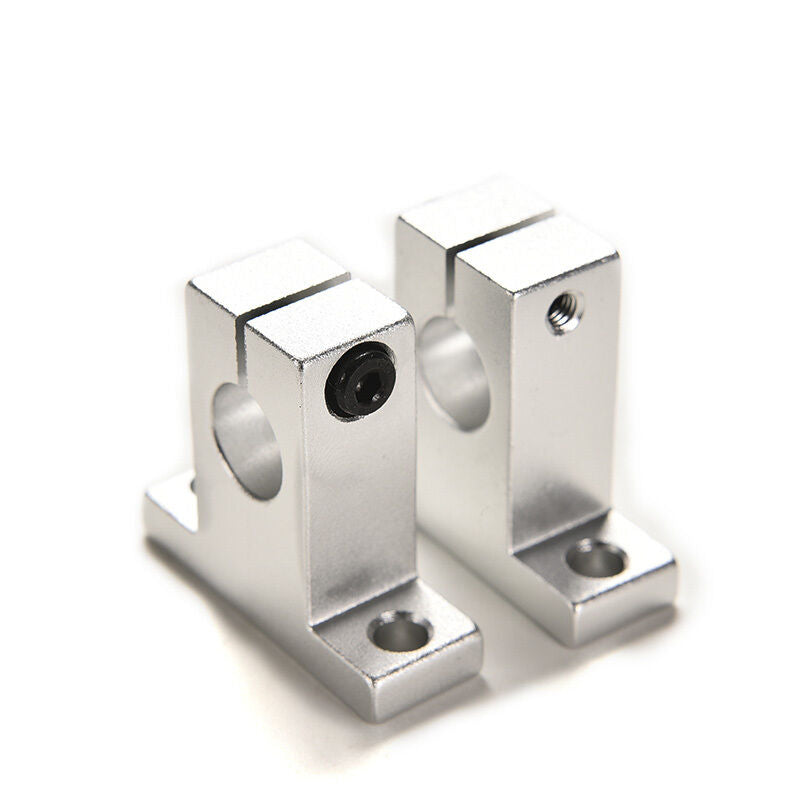 2Pcs SK12 12mm Bearing CNC Aluminum Linear Rail Shaft Guide Support EconomicY SJ