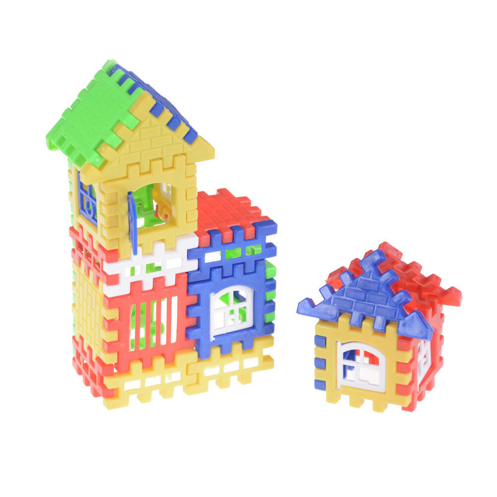 44pcs Baby Kids House Building Blocks Educational Learning ConstructionToyGiftBD