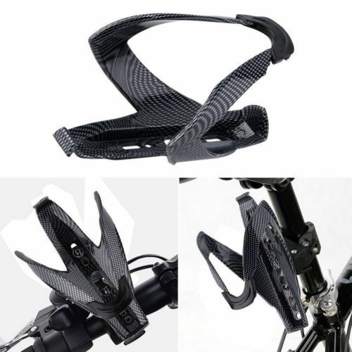 Carbon Fiber Pattern Water Drink Bottle Rack Holder Bracket Cage for MTB Bike