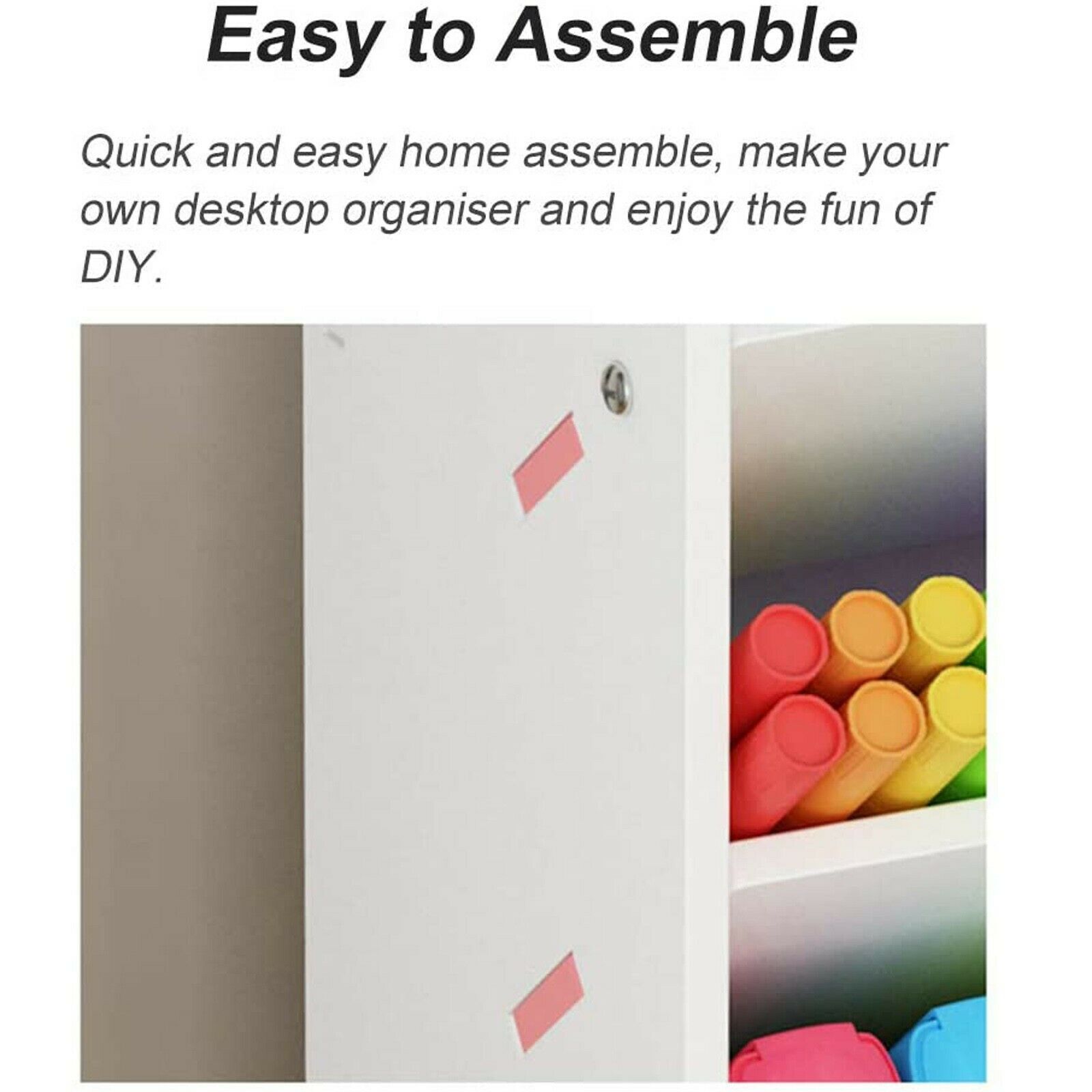 Multifunctional Desk Organizer Large Capacity Student Pen Holder Bookshelf