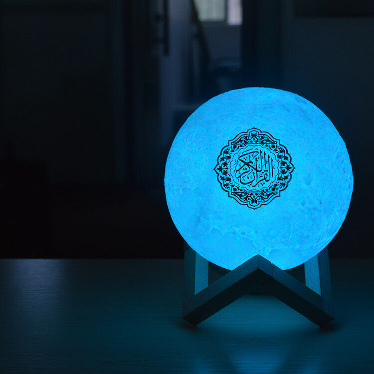Quran Bluetooth Speakers Colorful Remote Control Small Moonlight LED Night Light