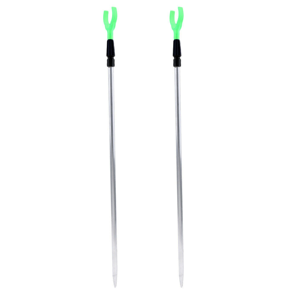 2pcs; Telescopic; Fishing Rod Rest; Fishing Rod Stand; Bracket; Ground Holder;