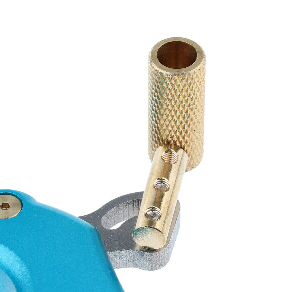 Bow Release   Thumb 4 Finger Compound Bow Button Release Aid Grip  Blue