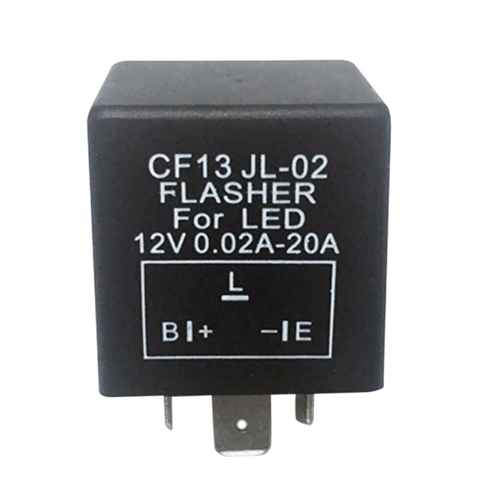 CF13 JL-02 3Pin Car Motorcycle Flasher Relay to Fix Turn Signal LED Light