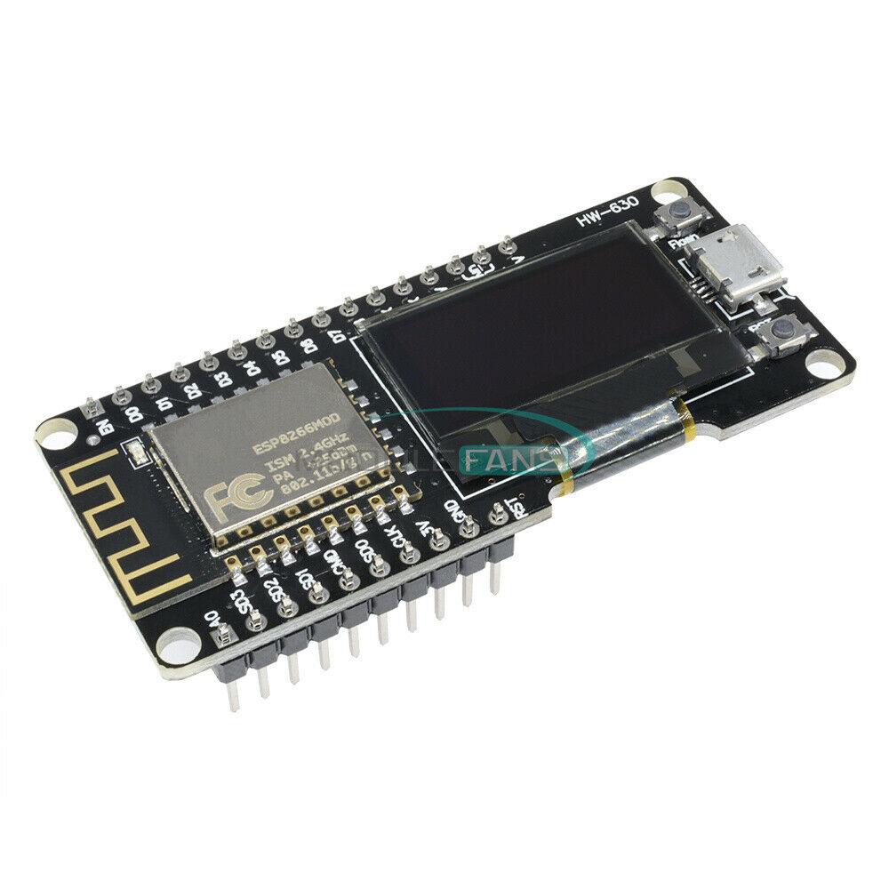 0.96" OLED Wifi ESP8266 ESP-12F CP2102 NODEMCU Wemos  Development Board