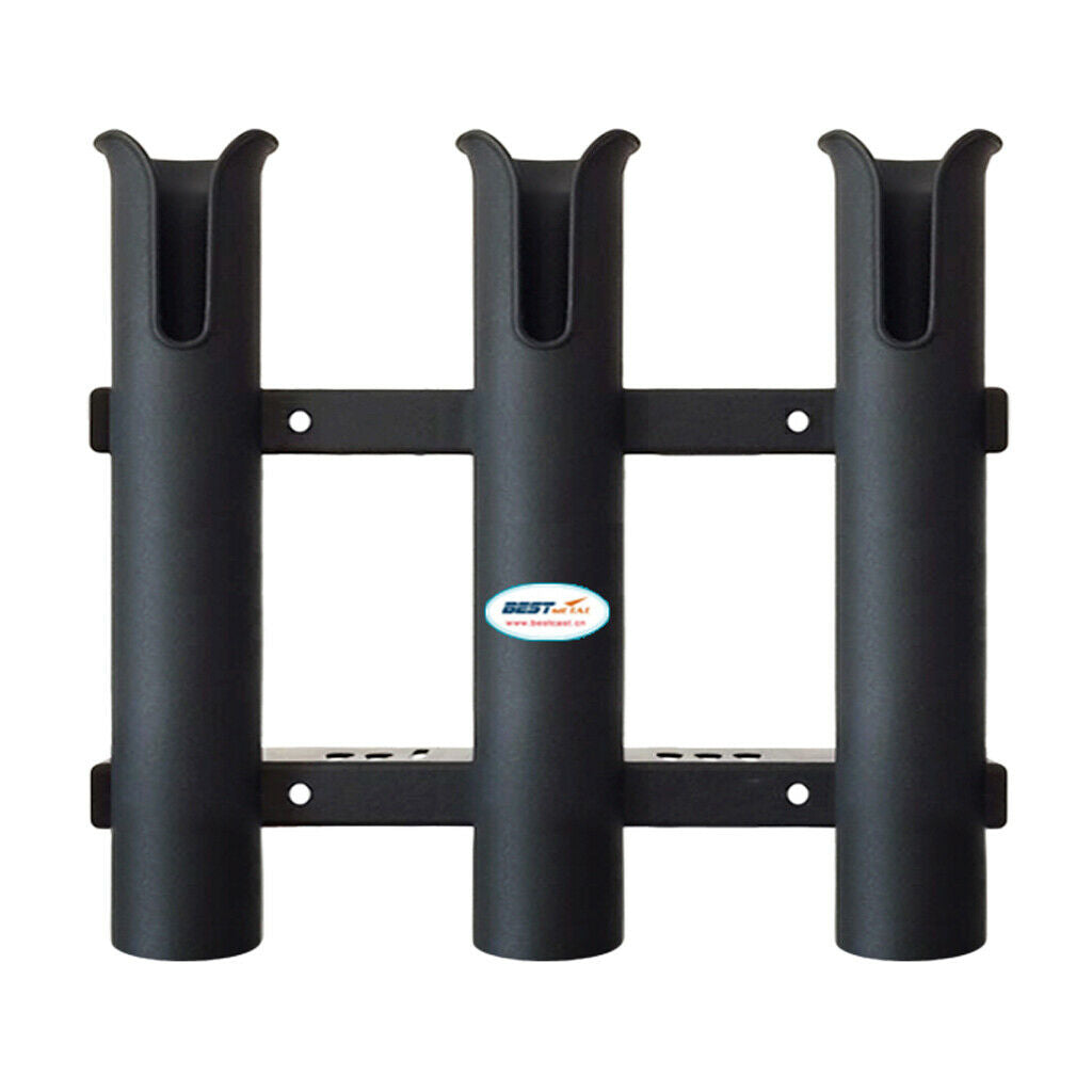3 Tubes Link Fishing Rod Holder Storage Sockets Boat Kayak Yatch Fishing 10"