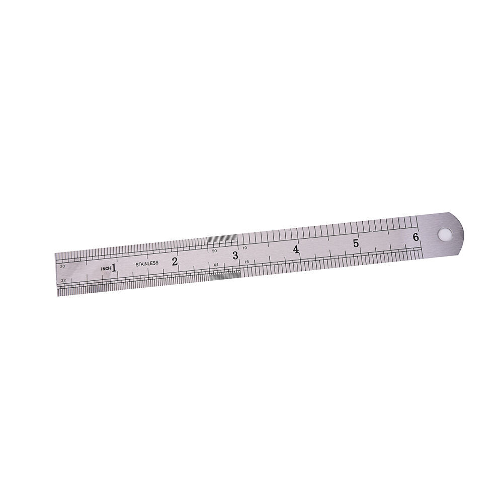 1PC Metric Rule Precision Double Sided Measuring Tool  15cm Metal Ruler DD