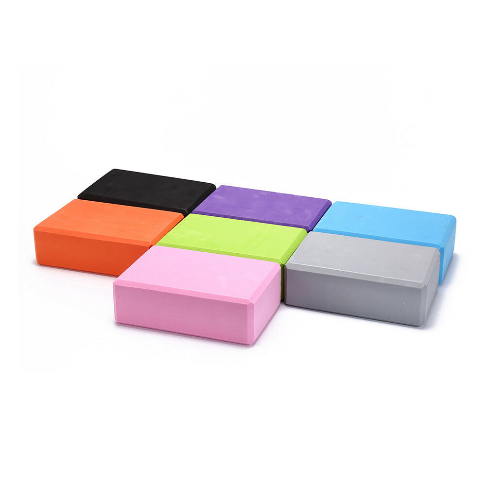 yoga block exercise fitness sport props foam brick stretching aid home pilate DD