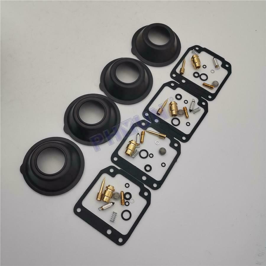 For 1981-1983 YAMAHA XJ550 XJ 550 Carburetor Repair Kit w/ Diaphragm Vacuum
