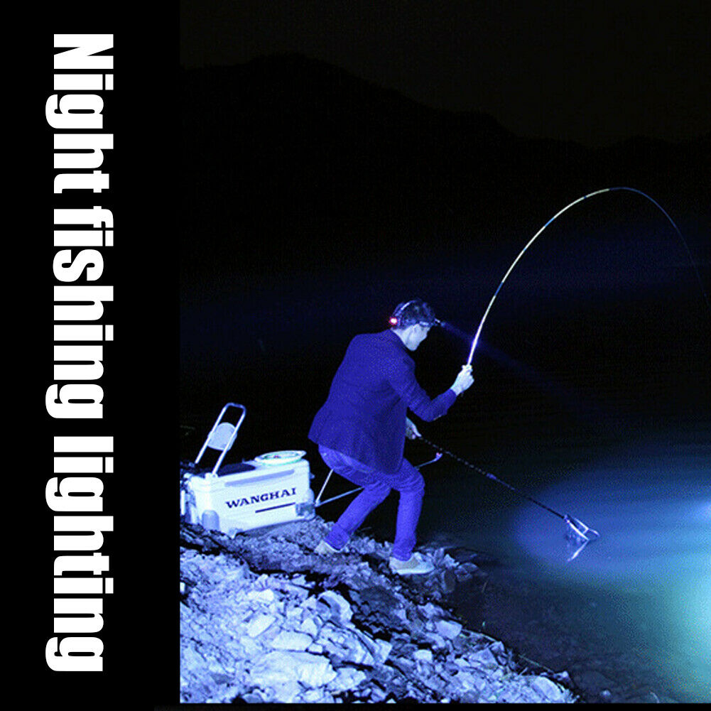 LED Sensor Headlight USB Rechargeable Cap 100LM Clip Night Fishing Headlamp