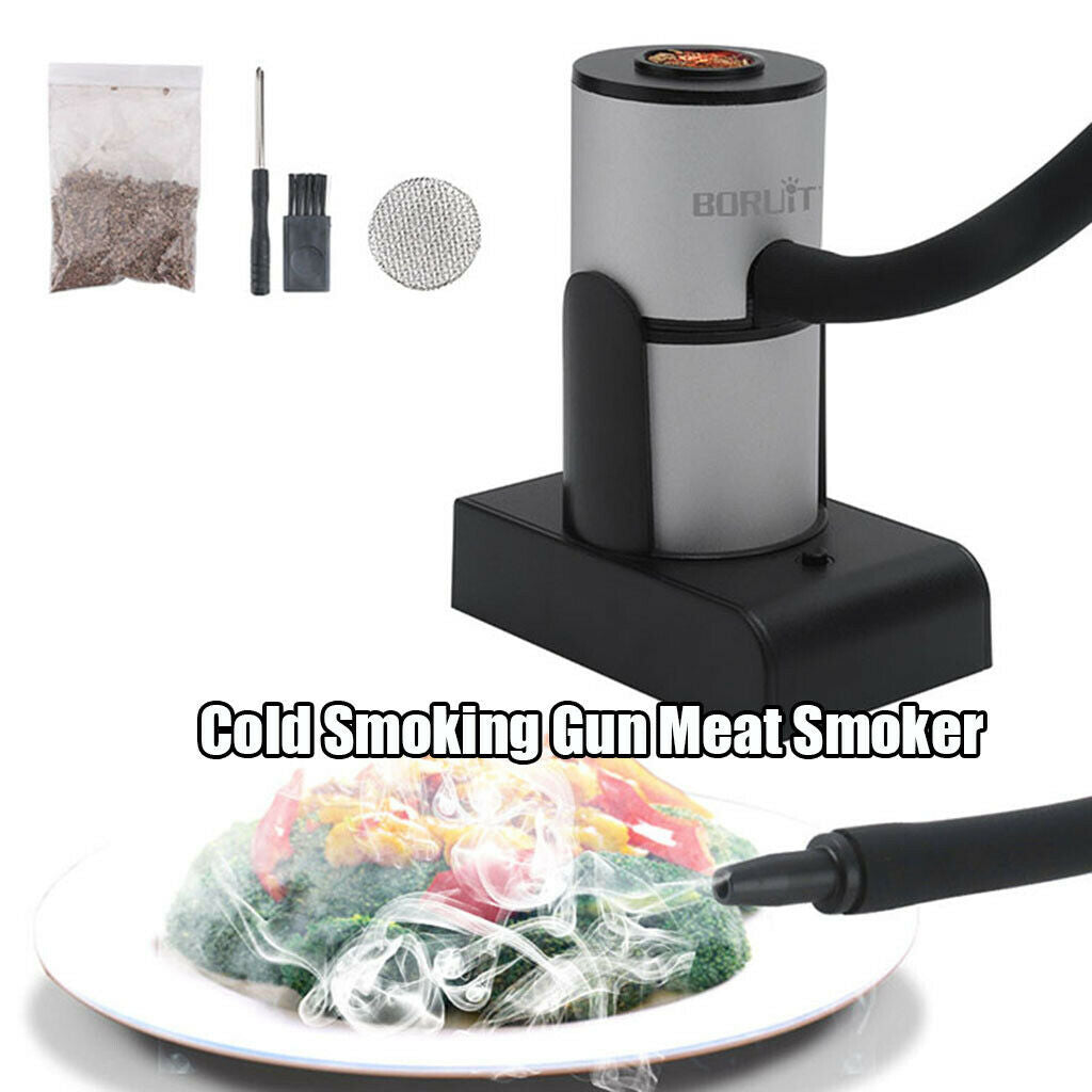 Cold Smoking Gun Food Smoker Smoke Infuser Indoor Outdoor Professional