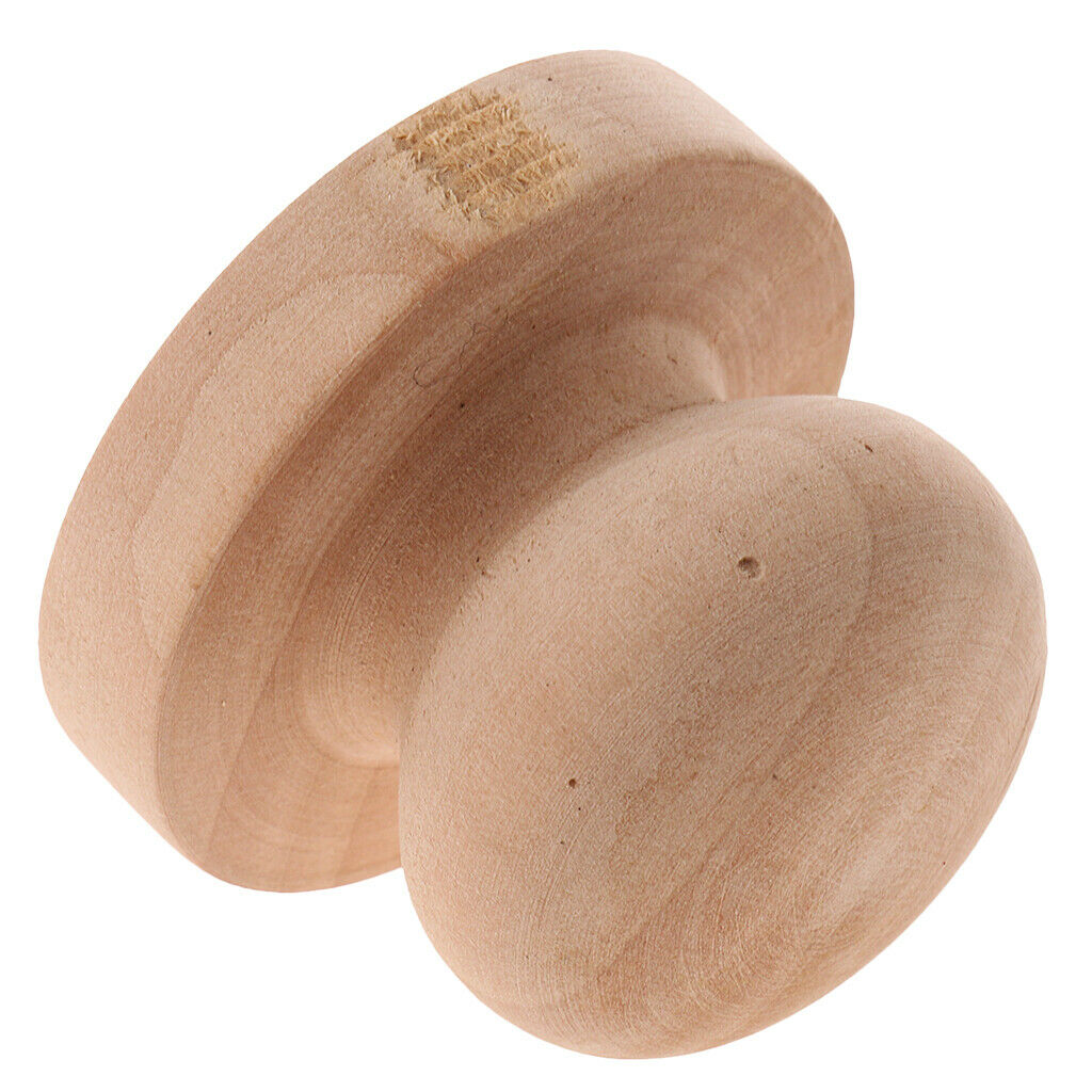 Unpainted 5cm Handmade Polished Rubber-stamp Handle DIY Wood Craft