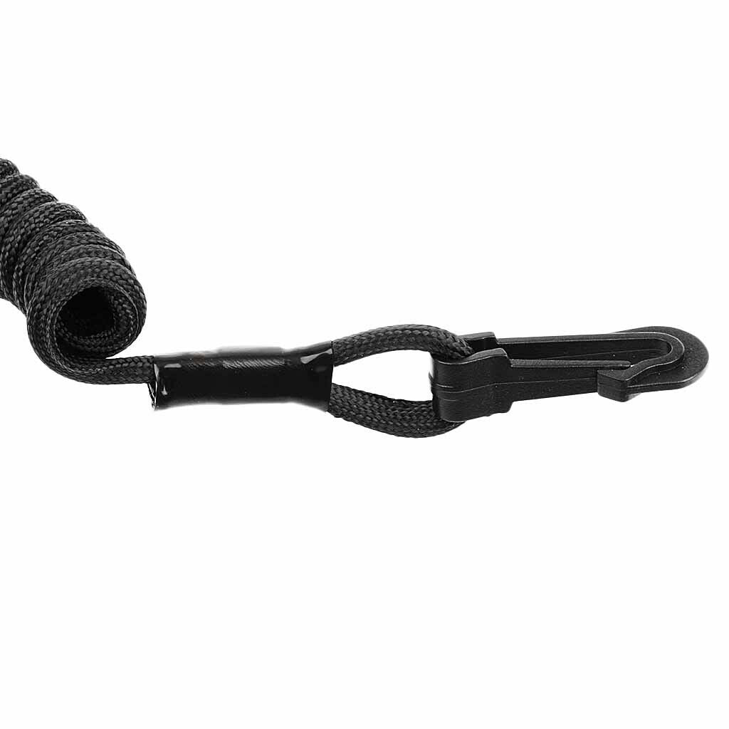 Black Elastic Marine Rod and Paddle Leash quick Rlease Buckle Accessory