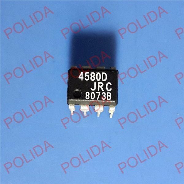 50PCS DUAL OPERATIONAL AMPLIFIER IC JRC DIP-8 NJM4580D JRC4580D 4580D