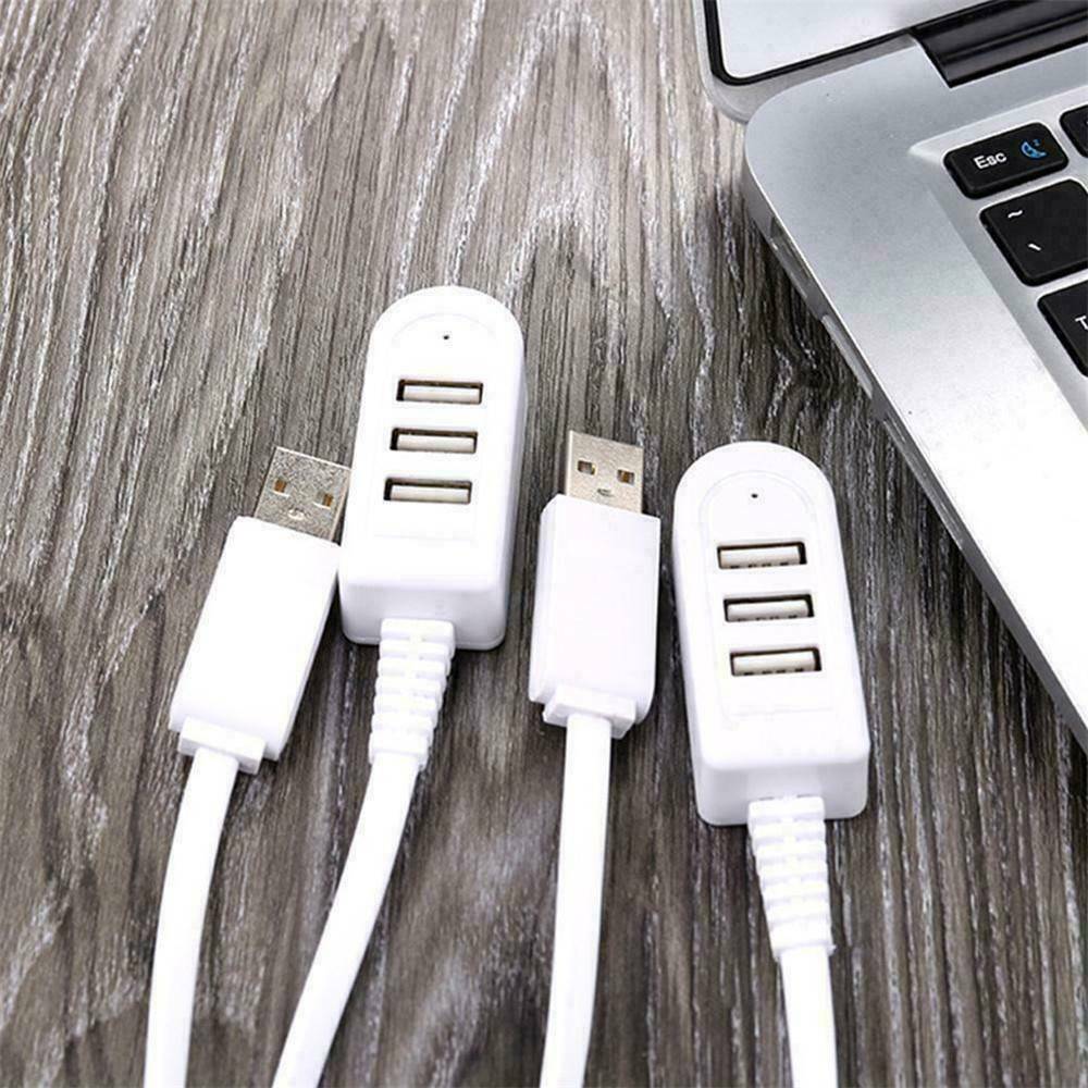 USB HUB 2.0 Splitter 3 Port Adaptor PC Laptop High Speed Extension Extender USA