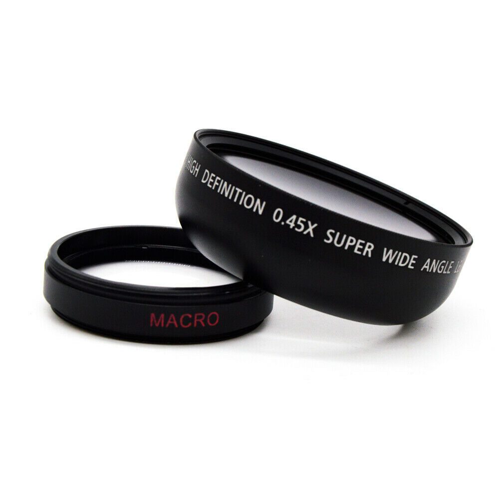 46mm 0.45x Wide Angle Lens with Macro - Black
