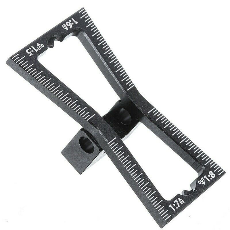 Aluminum Alloy Dovetail Marker Jig Woodworking Template Scale Dovetail Gauge GR5