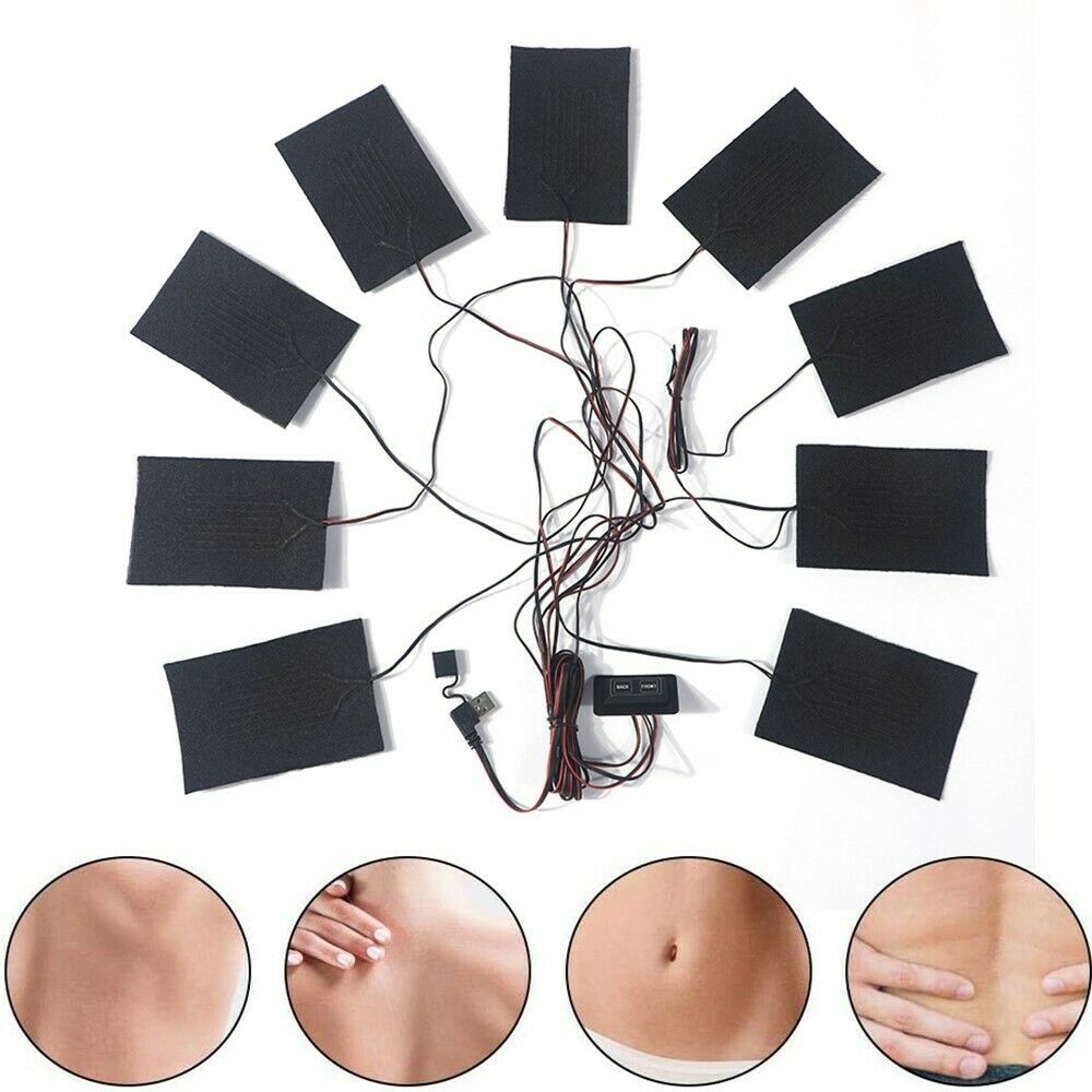 9in1 Carbon Fiber Heating Pad USB Heating Film Electric Winter Infrared Heat Mat