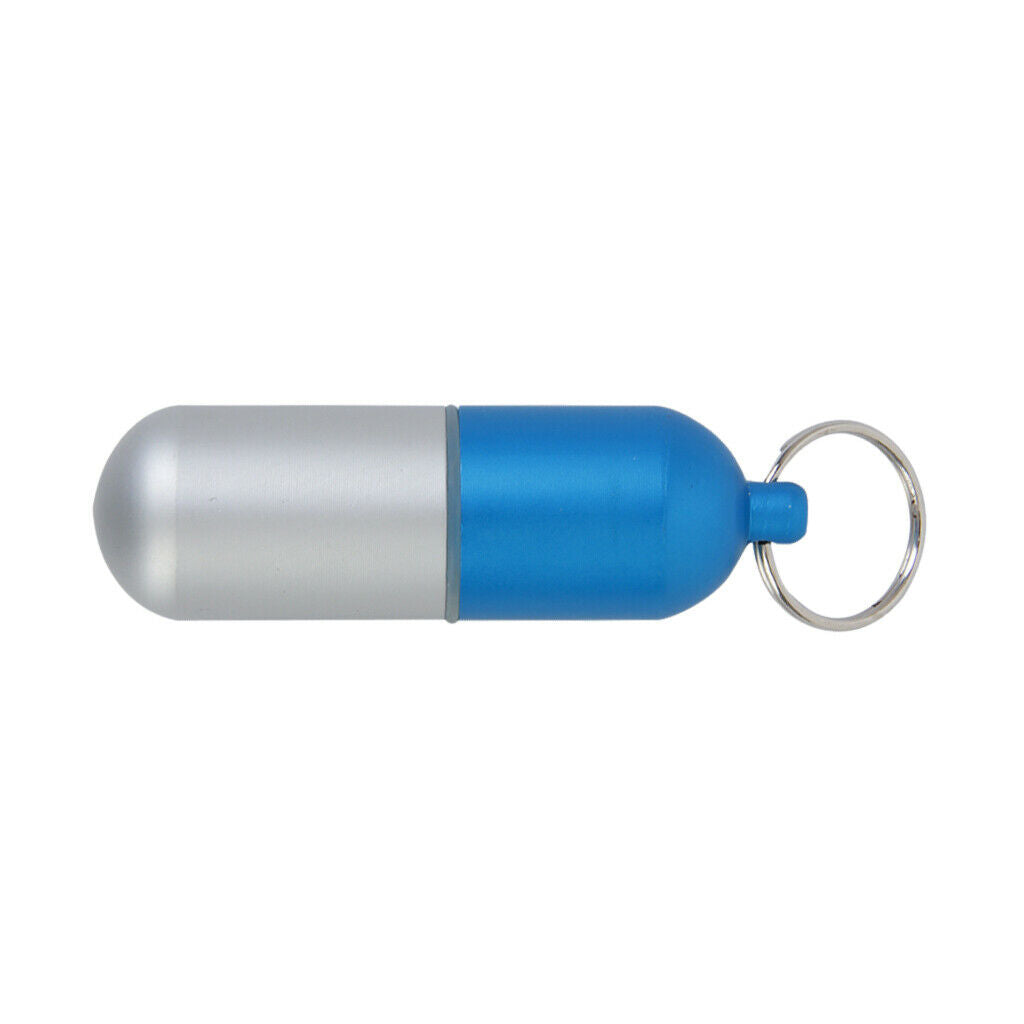 Alloy Pill Case Multiple Splitter Storage Compartment Box Vitamin Capsule