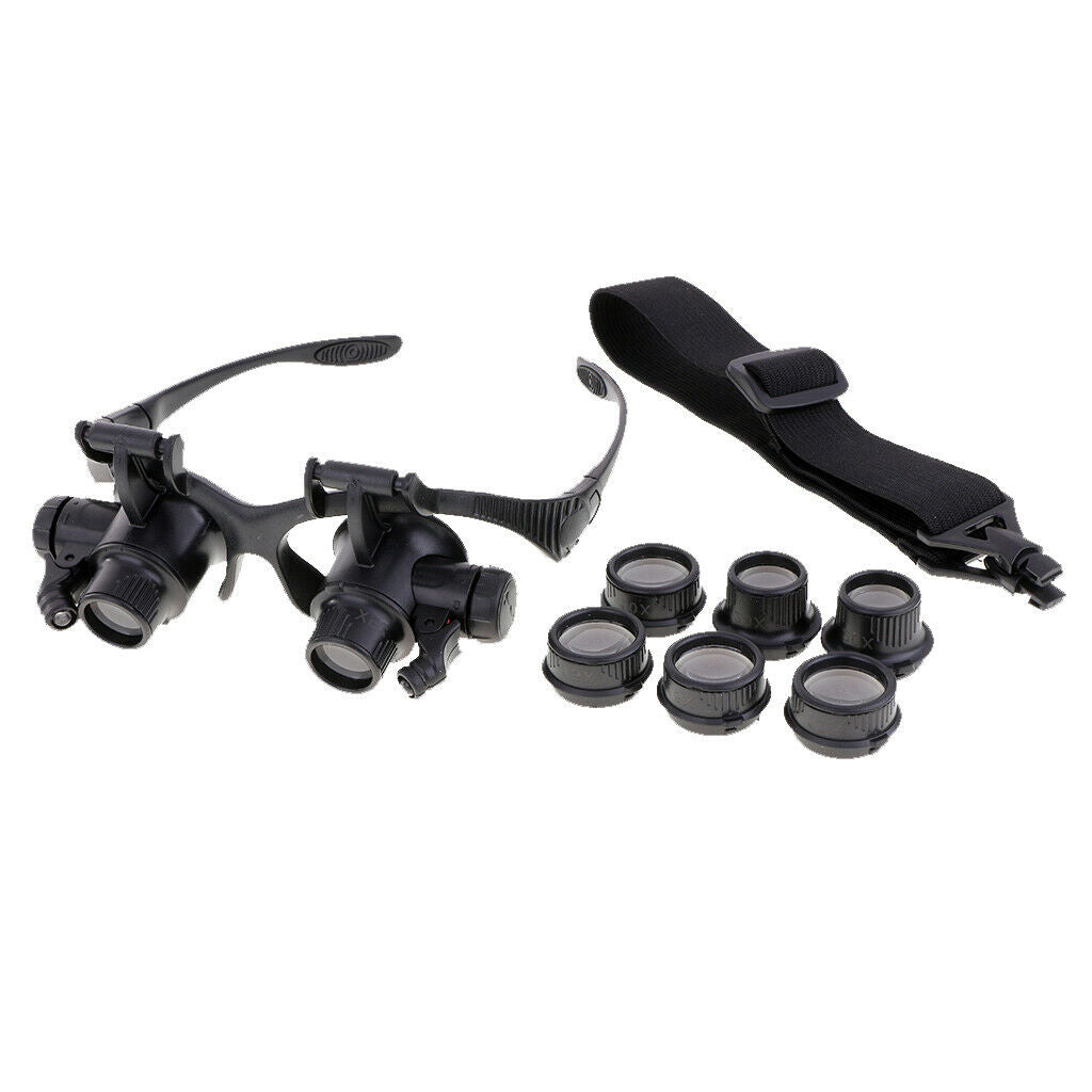 10/15/20/25X LED Magnifier Magnifying Eye Glass Loupe Jeweler Watch Repair