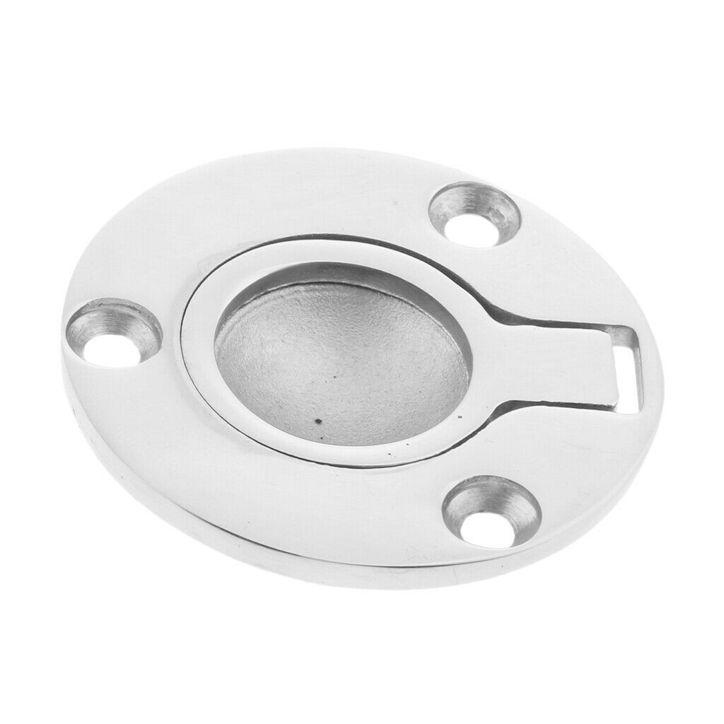 Marine Boat 316 Stainless Steel Flush Lift Ring / Hatch Pull Handle 50mm 2