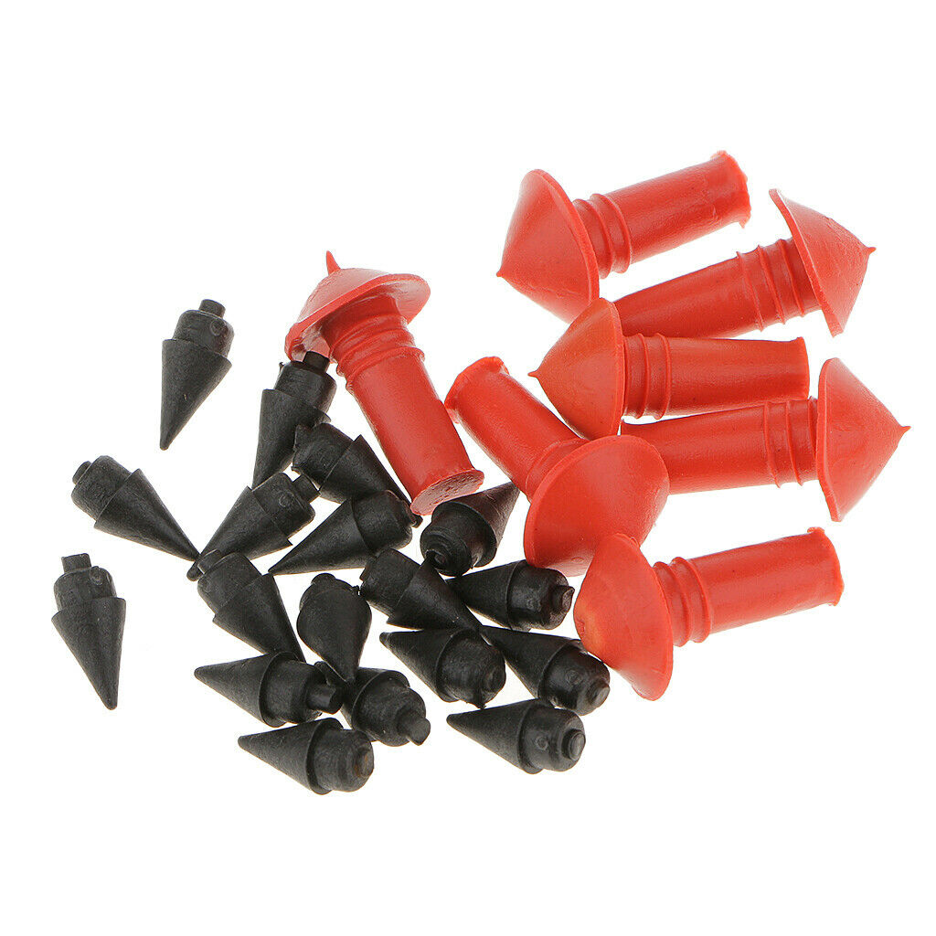 Lot/160pcs Black Plastic with Red Rubber Plugs Motorcycle  Kit