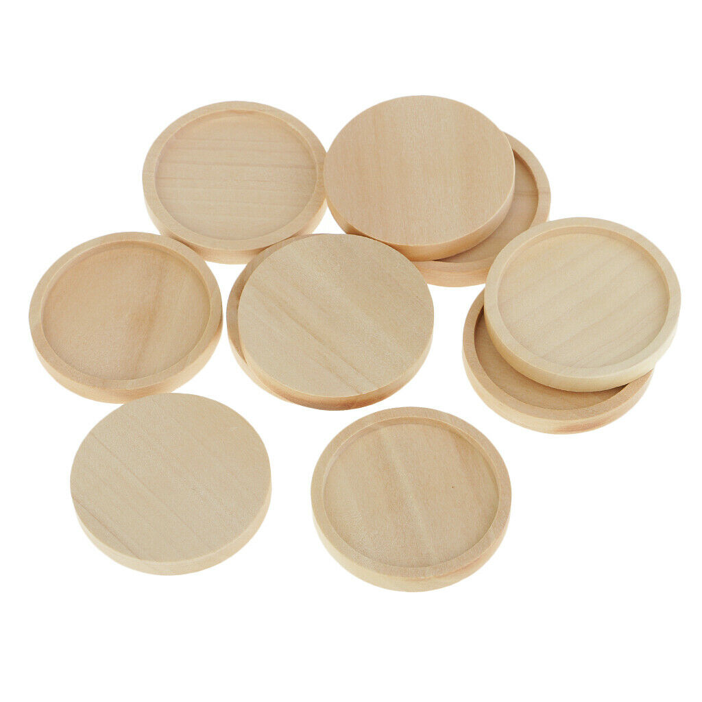 10pcs 30mm wood pendant cabochon charm fixing base