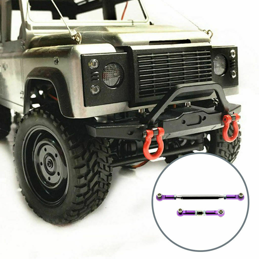 Metal Steering Rod Tie Links for MN D90 99S 4WD Vehicle Crawler DIY Parts Purple