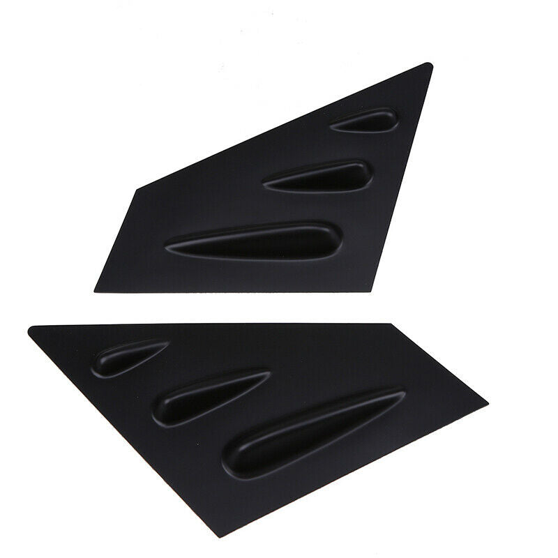 2x Front Window Scoop Louver Cover Gloss Black For Subaru Impreza Sedan 2012-16