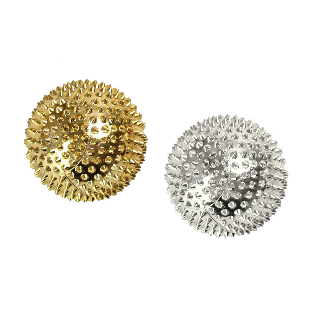2pcs Palm Deep Tissue Spiky   Point Acupuncture Massage Ball 4.7CM