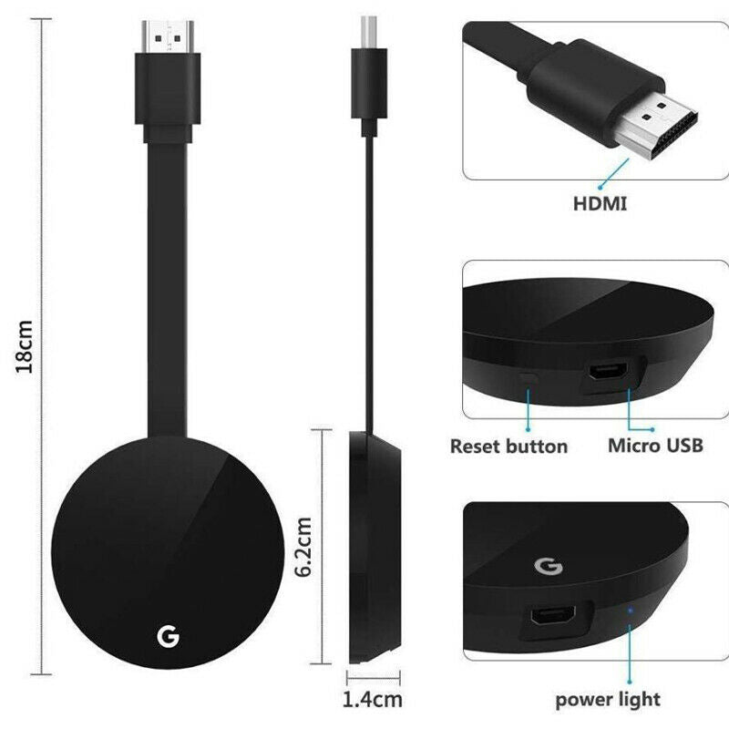 WiFi Display Dongle Adapter, Wireless Display Miracast TV Dongle Adapter for TV